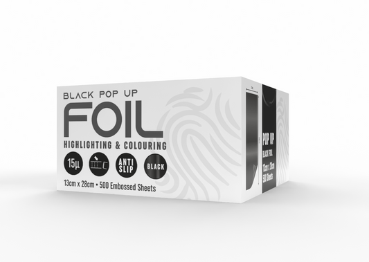 Identity Pop Up Foil Embossed 130mm x 280mm (500 Sheets) – Matte Black